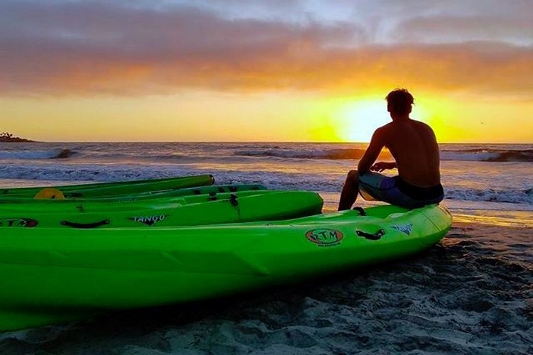 Kayak rentals is a popular beach activity